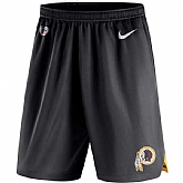 Men's Washington Redskins Nike Black Knit Performance Shorts